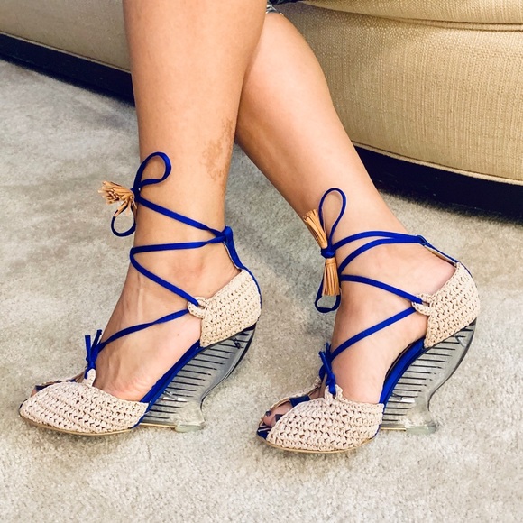 Christian Lacroix Shoes - 💙 Christian Lacroix D’Orsay wedge